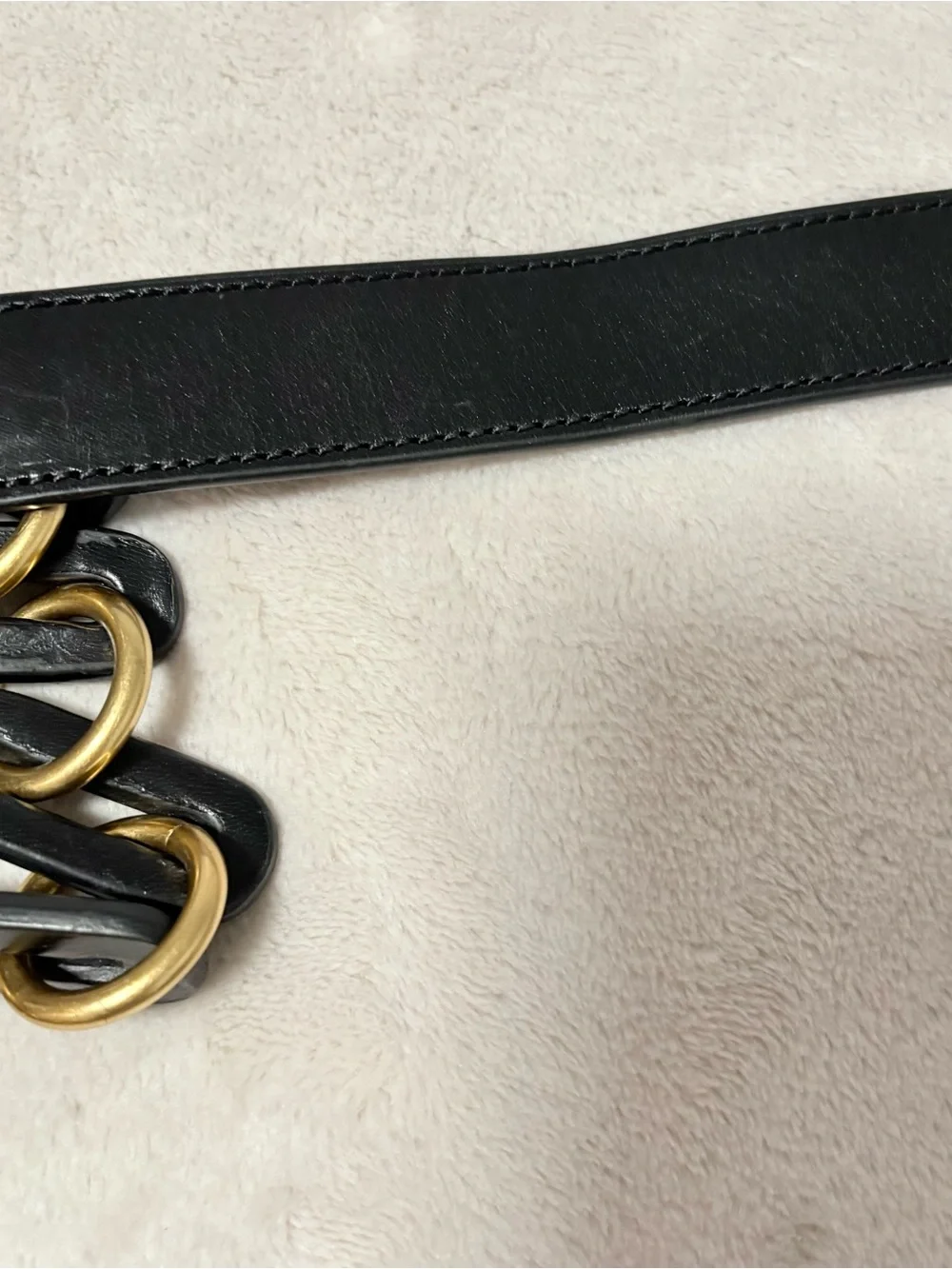 Marc By Marc Jacobs Single Strap Metallic‎ Hobo Handbag Gray Black Leather Chain